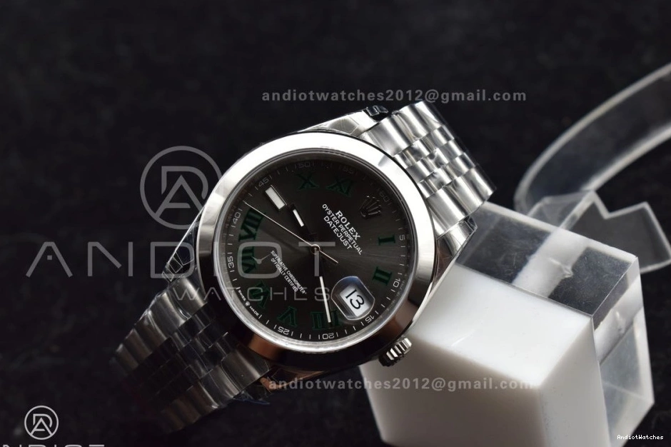 VS FashionForward 41 Jubilee Steel 642 on Green 1:1 126334 DateJust Roman VSF Gray 904L Best Dial SS Edition Bracelet 0923